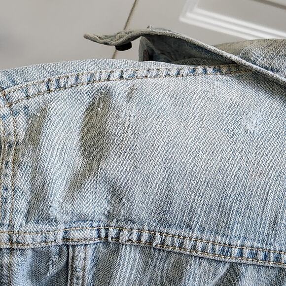 Denim & Supply Ralph Lauren distressed denim jean jacket cotton size L - Picture 8 of 13